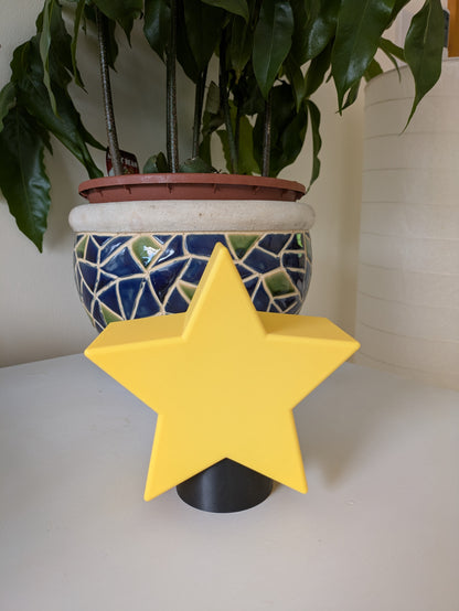 Star ornament on a desk